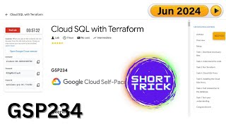 [2024] Cloud SQL with Terraform | #GSP234 | #qwiklabs | #Arcade