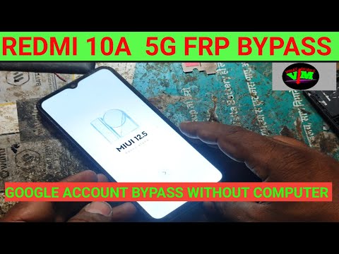 Redmi 10A Frp bypass.google account bypass without computer.