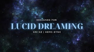 Hemi-Sync For Lucid Dreaming | 432  Hz | Deep Sleep & OBE Meditation