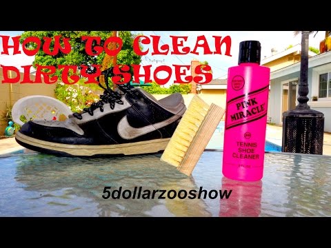 How to clean shoes (Pink Miracle)