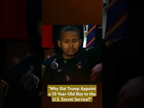 Why Did Donal Trump Appoint a 13-Year-Old Boy to the U.S. Secret Service? #breakingnews #respect