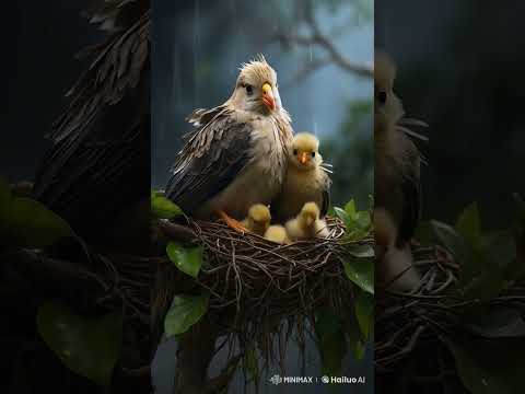 A mother's love: Protecting her babies in the storm #motherlove #emotionalstory #viralshorts