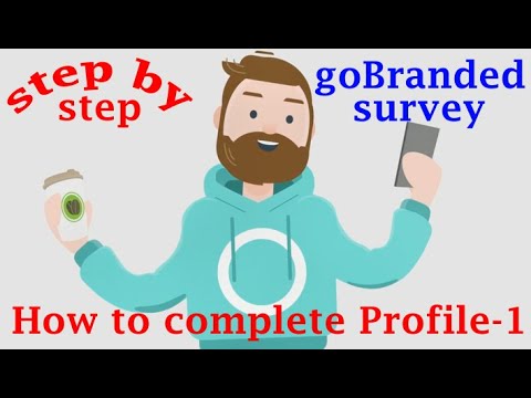 How to complete goBranded profile 100% || Survey profile update A to Z || Easy earning online