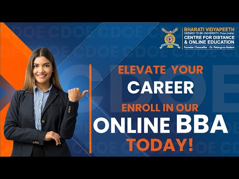 Start your Dreams with Bharati Vidyapeeth's Online BBA Program🌟