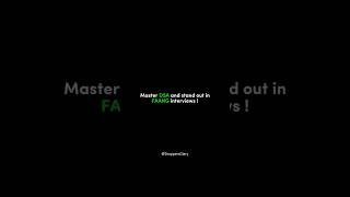 Master DSA and stand out in FAANG interview #dsa #interview
