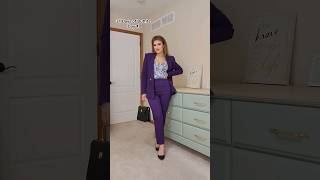 31 days of outfits, day 4! Purple suit! #fashion #fashionblogger #style #stylish #ootd #outfit
