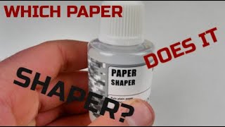 VMS Paper Shaper Modelling Paper Testing