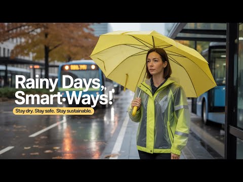 Rainy Days, Smart Ways 🌧️ | How to Commute Sustainably This Autumn!