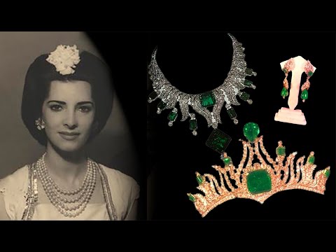 A stunning emerald parure by Iranian princess Shams "Flame"