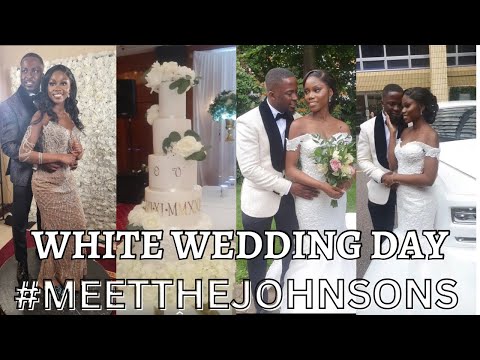 WHITE WEDDING DAY VLOG | VICTOR & OYINDA | MEET THE JOHNSONS| HE CRIED DURING HIS SPEECH|VICKSSTYLES