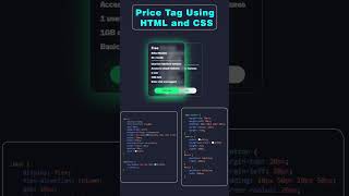 Price page using HTML and CSS #css  #csstransition  #csstricks #cssstyling  #csshovereffect