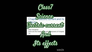 Electric current and its effects #class7 #easynotes