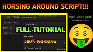 [HORSING AROUND] Dead Rails Script Teleport to End (Horsing Around) Auto Collect Bonds Auto Train!!!