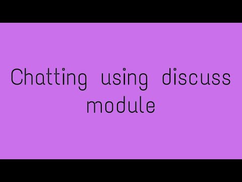 How to start chatting using odoo discuss module