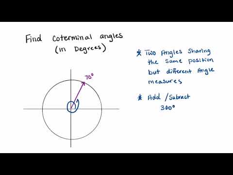 Finding Coterminal Angles (Degrees)