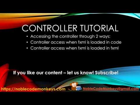 JavaFX Tutorial - Controllers