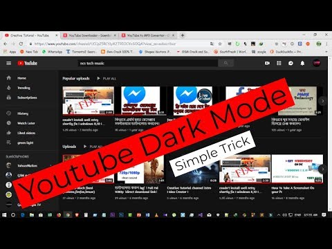 Just 1 Minute Youtube dark mode I Simple Trick I Official I Without Any Software