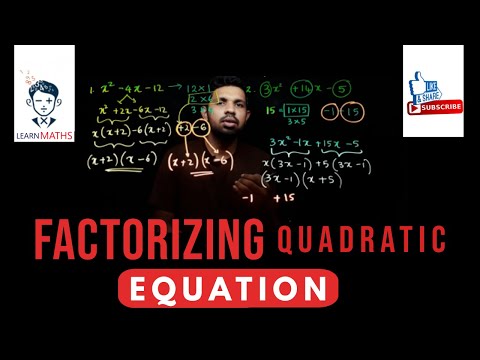 How to factorize quadratic equation