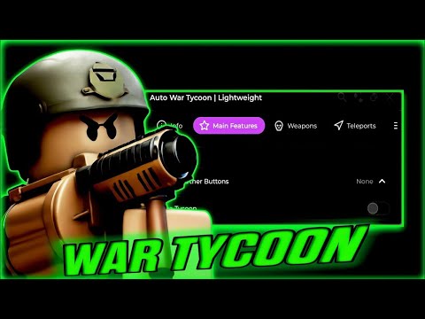*NEW* War Tycoon Script - Auto Tycoon, Hitbox Expander, Silent Aim, No Recoil And Much More