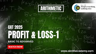 Profit & Loss video –1 Concept Class | CAT Preparation 2025 | Arithmetic | Q.A.I #catexam #cat2025