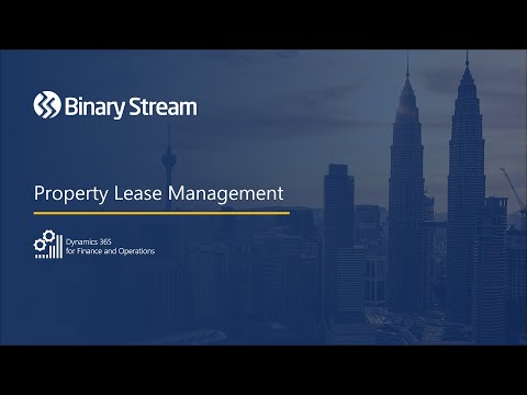 Property Lease Management for Microsoft Dynamics 365 for Finance and Operations