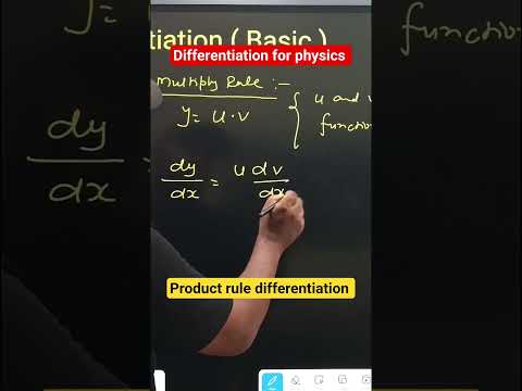 differentiation for physics | product Rule differentiation | differentiation used in physics | #jee