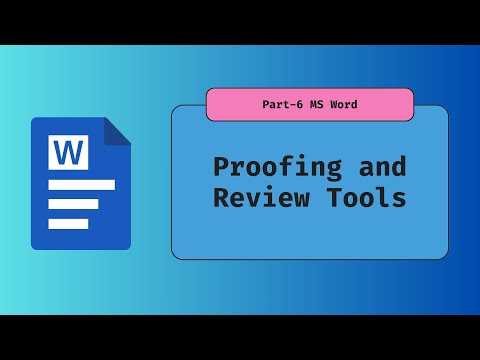 MS Word Proofing & Review Tools | Spelling Grammar Check, Track Changes, Comments in Hindi