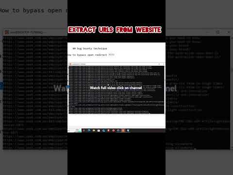 Extract urls 🧐from any website #bugbounty #bugbountytips #hackingtechniques #cybersecurity