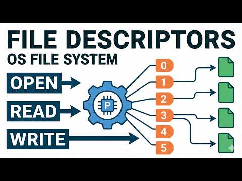 4.10 File Descriptors Explained  | File System Interface in Linux & Operating Systems | OS