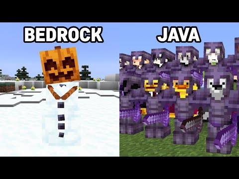 Minecraft Bedrock Vs JAVA Comparison