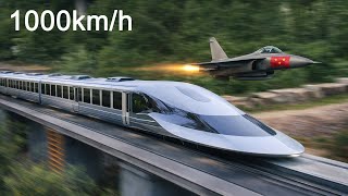 China’s 1,000 km/h High-Speed Maglev Train Launching in 2026 | Construction Update