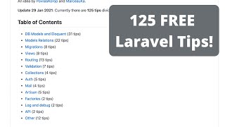 My 125 Quick Laravel Tips About Everything