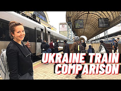 UKRAINE TRAINS || 1st Class vs 2nd Class intercity train travel in Ukraine || Ukrainian intercity