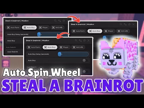 🎯 AUTO SPIN WHEEL Script for Steal a Brainrot! | Unlimited Spins + AFK Rewards (2025)