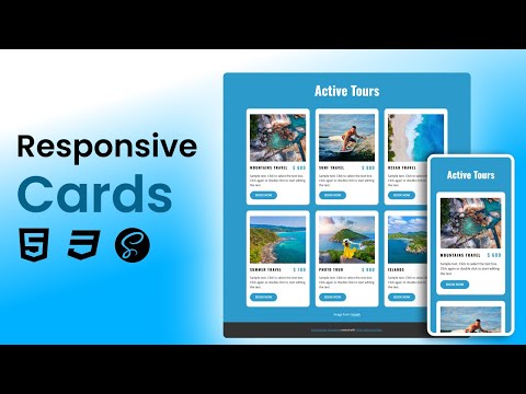CREATE Responsive Tour Cards in MINUTES with HTML & CSS!