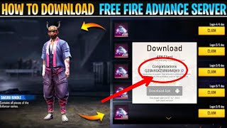 HOW TO DOWNLOAD FREE FIRE ADVANCE SERVER 😱⚡ || FREE FIRE ADVANCE SERVER DOWNLOAD KAISE KARE