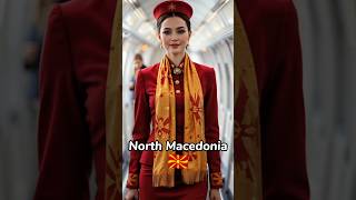 Meet the Stunning Air Hostess Beauties from Around the World#youtubeshorts#midjourney#capcut#ai