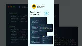 HTML & CSS React Logo Animation #shots #animation #css #viralshorts  #trendingshorts