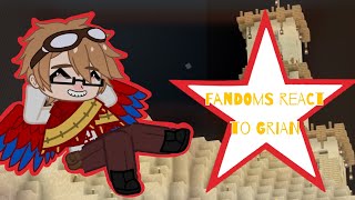 Fandoms react to Grian | 1/5| ALNST, SQUID GAME, LOTF, 3RD LIFE, WEDNESDAY