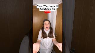 Year 7 Vs. Year 11: GCSE Exams😳 Can you relate!?🙃 #shorts