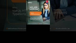 BEO Software is Hiring! | Senior Frontend Developer | Cochin #shorts #developer #softwareengineer
