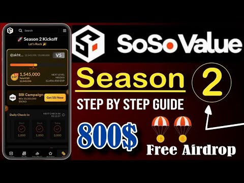 soso Value Airdrop season 2 Start guide step by step - _sosovalue