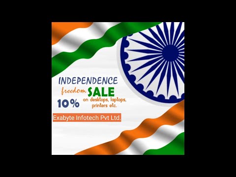 Exabyte's Independence Freedom Sale Offer - 10% discount on all products & services.