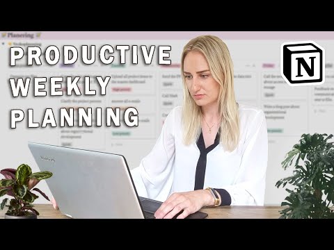 Productivity planning : How I plan and organize my life & work | Notion task management