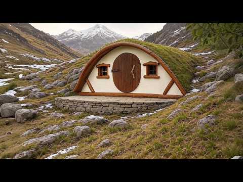 Incredible Off-Grid Wooden House Built in a Snowy Forest