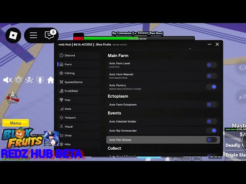 [ RIP EVENT ] BLOX FRUIT 🔥- New Update Redz Hub Script Auto Commadar Boss + Auto Fishing