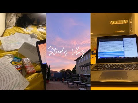 Study Vlog | café study dates, first time lashes, library vlog, assignments, Easter (UCT Student)
