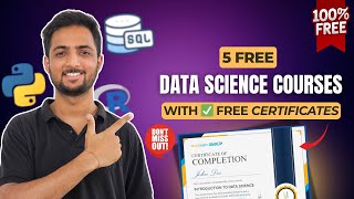 5 Free Data Science Courses with Certificates ✅ | Learn Data Science in 2025