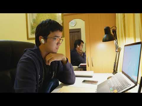 STUDY WITH ME (1 Hour) | With rain sounds