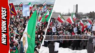 Protesters Gather Worldwide To Support Iran's Lion And Sun revolution